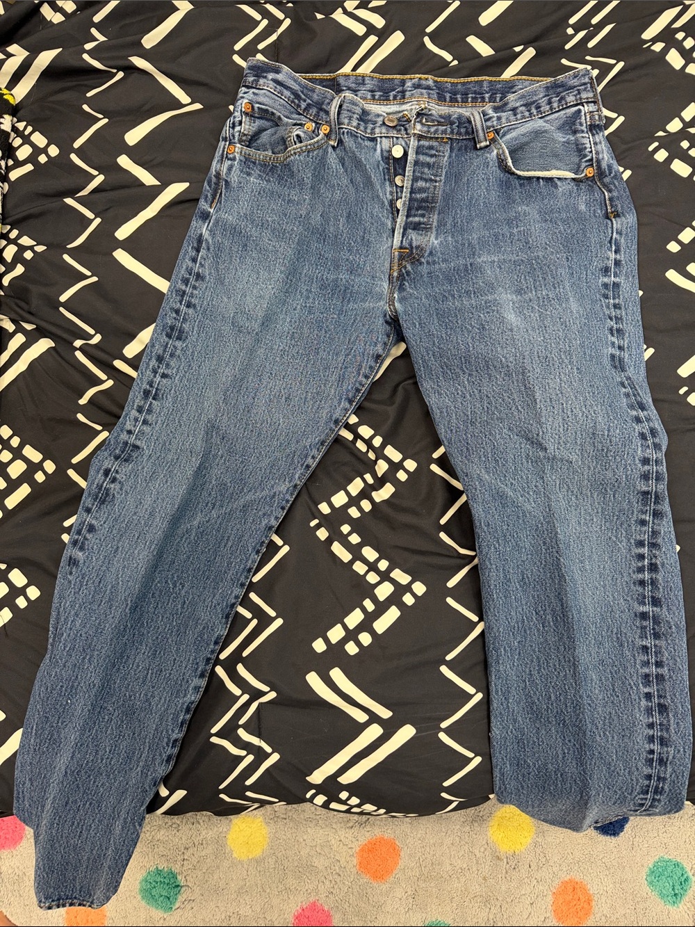 Classic Men's Levi’s 501 Blue Denim Jeans 34x34